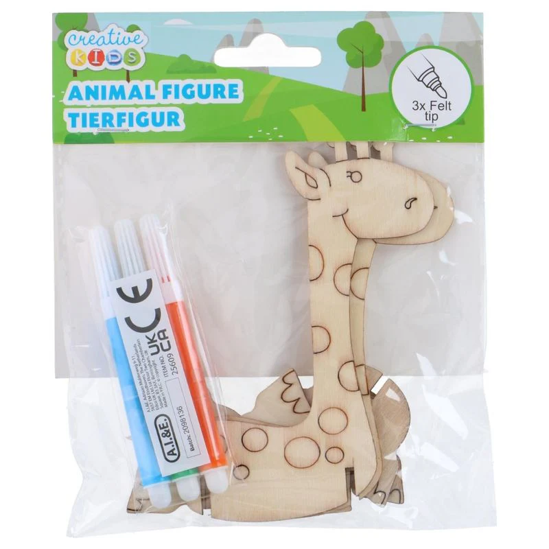 3D Dyrefigurer i Tre 2pk | Kreativt hobbysett | 6 ulike - Image 2