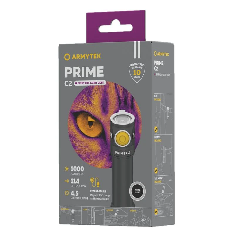 Armytek Prime C2 1000lm Lommelykt Magnet USB - Image 2
