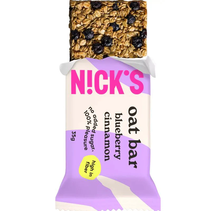 Datodeal - Nick's Oat Bar Blueberry Cinnamon 12x35g | Storpakk - Image 3