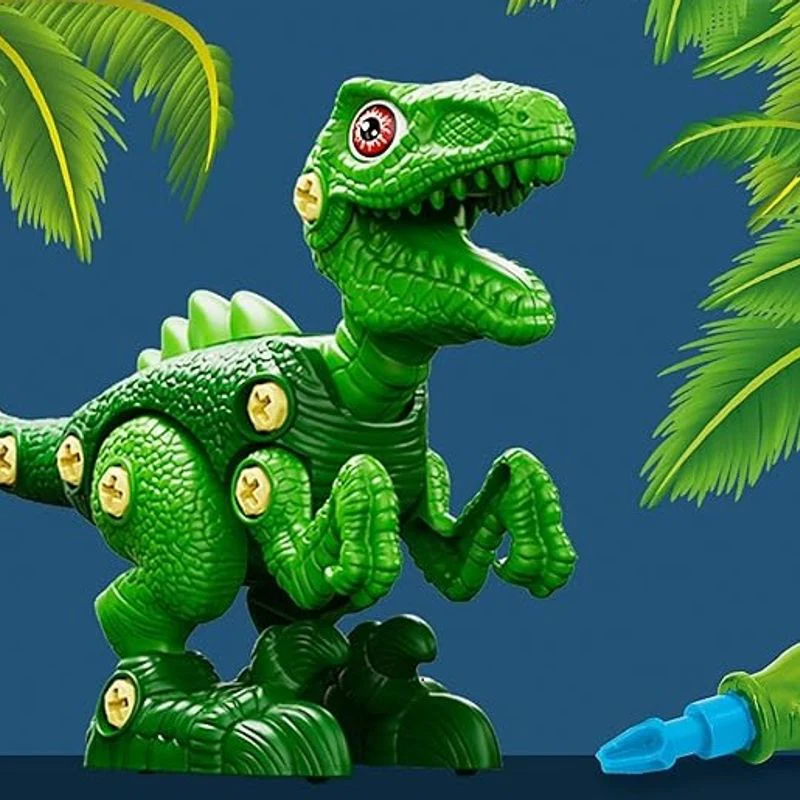 Dinosaur Sett 3in1 Dinofigur+Puslespill & Klistremerker - Image 3
