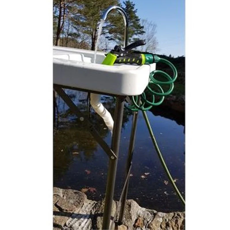 Fiske - / sløyebord m vask og spyleslange - Utekjøkken - Image 4