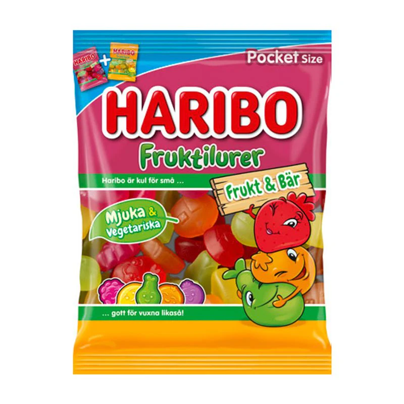 Haribo Fruktiluter Frukt & Bær 80g