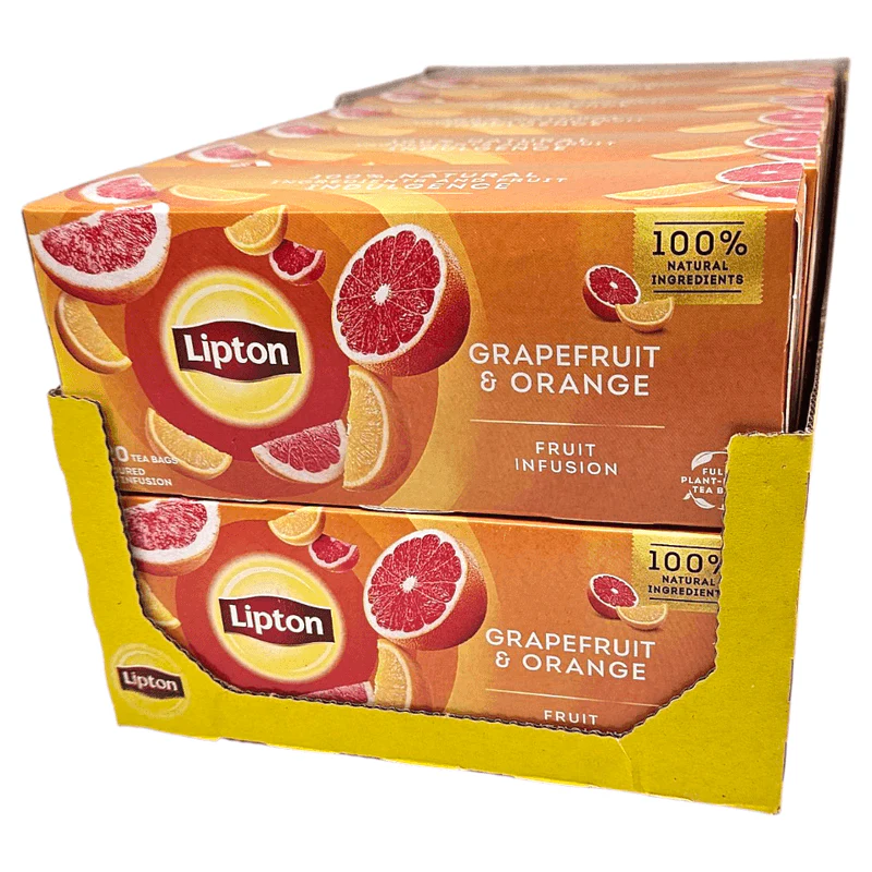 Lipton Fruit Tea Grapefruit & Orange 12x20pk | Storpakk - Image 4