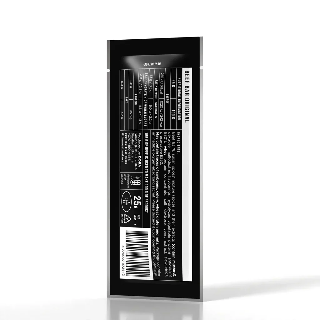 Meat Makers Beef Bar Original 25g - Image 2
