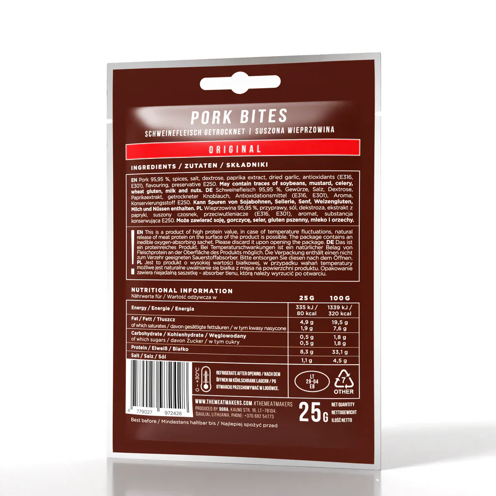 Meat Makers Pork Bites Original 25g - Image 2