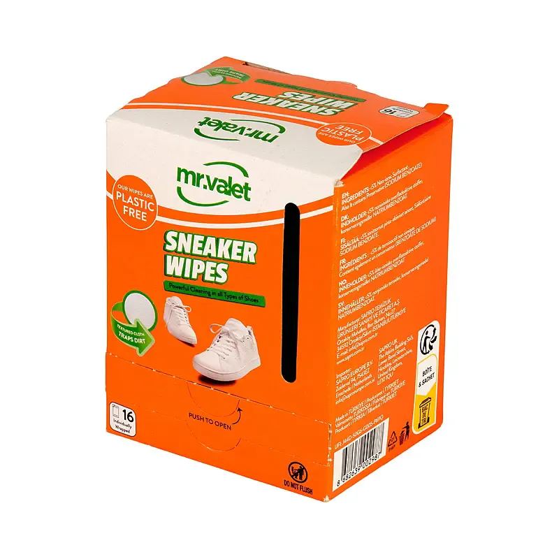 Mr. Valet Sneaker Wipes 16pk | Rengjøringskluter til joggesko - Image 3
