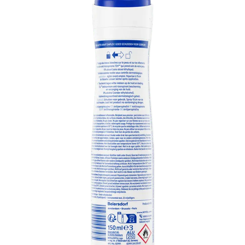 Nivea Pure Invisible Spray 150ml - Image 2
