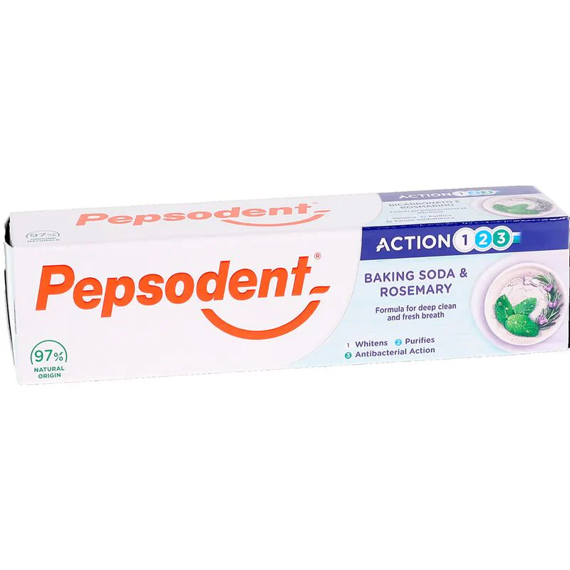 Pepsodent tannkrem Action 123 Baking Soda og Rosemary 75ml - Image 3