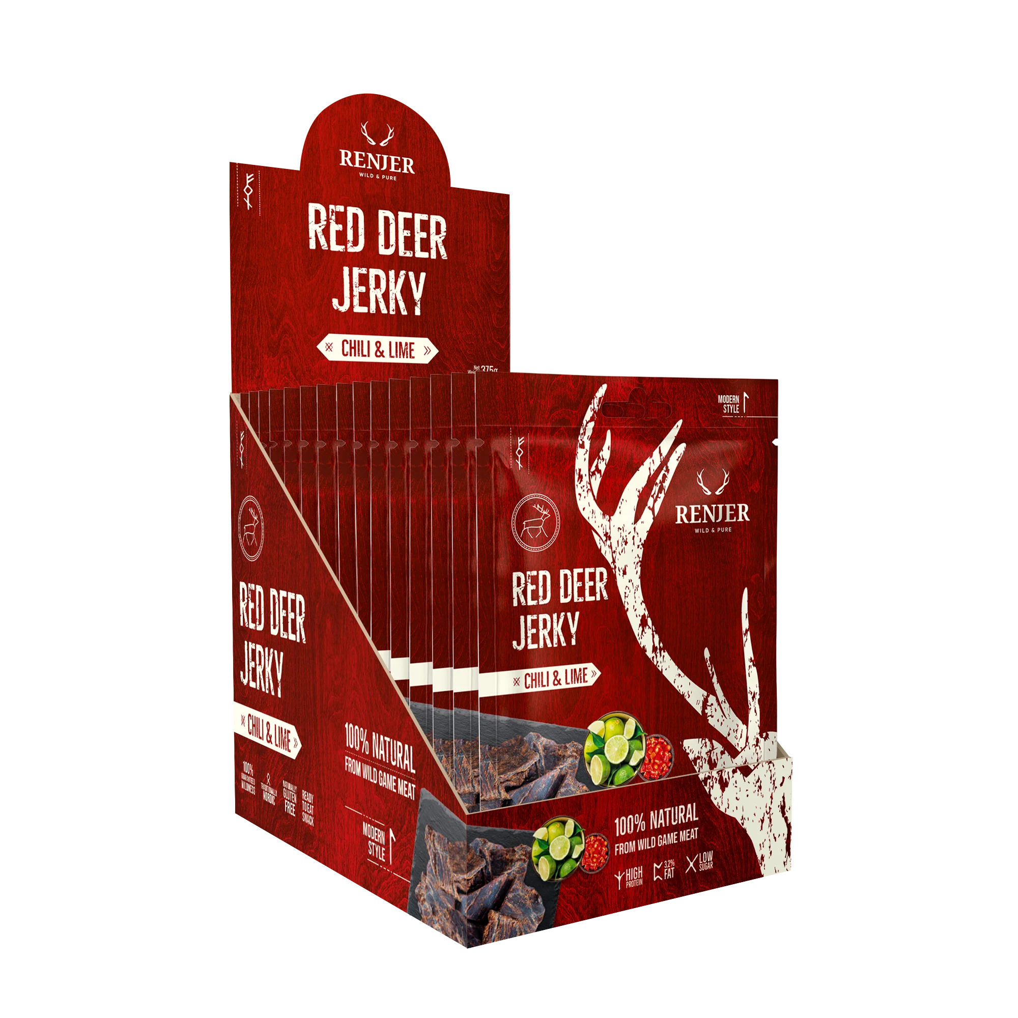 Renjer Hjort Jerky med Chili & Lime 25g - Image 2