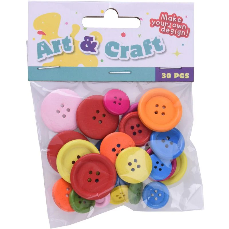 Runde Treknapper Mix 30pk | 2ass - Image 3