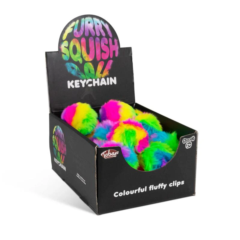 Scrunchems Fluffy Squish Ball nøkkelring | Tobar - Image 5