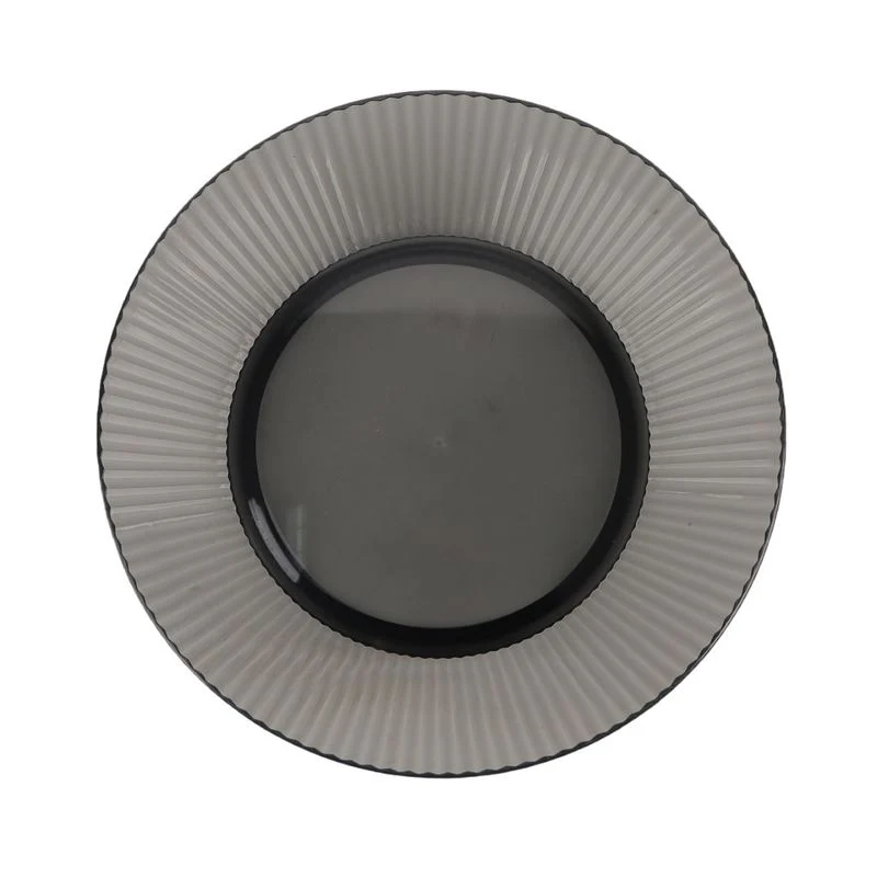 Stripe Serveringsskål 24cm | Sotet grå | Perfekt til salat og snacks - Image 2