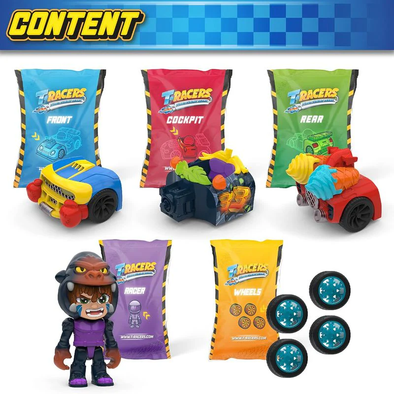 T - Racers 2 Series 2 Surprise samlefigurer | Bygg & Miks - Image 5