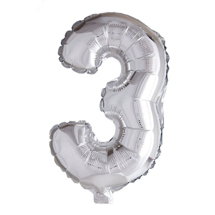 Tinka Folie Tallballonger Sølv 41 cm - Image 7